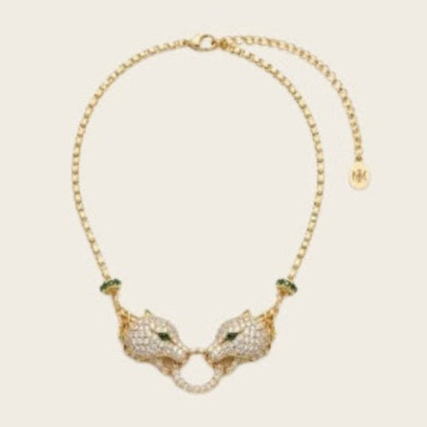 Jaguar Crystal Collar Necklace
