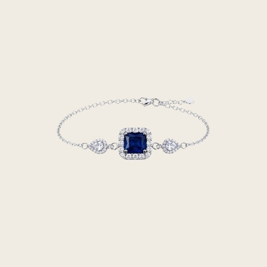 Sapphire Elegance Chain Bracelet