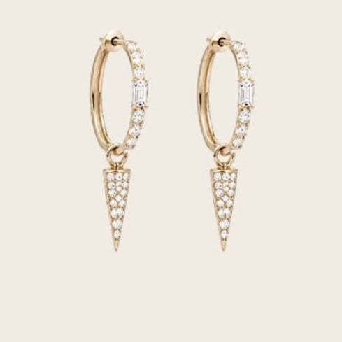 Crystal Secler Hoop Earring